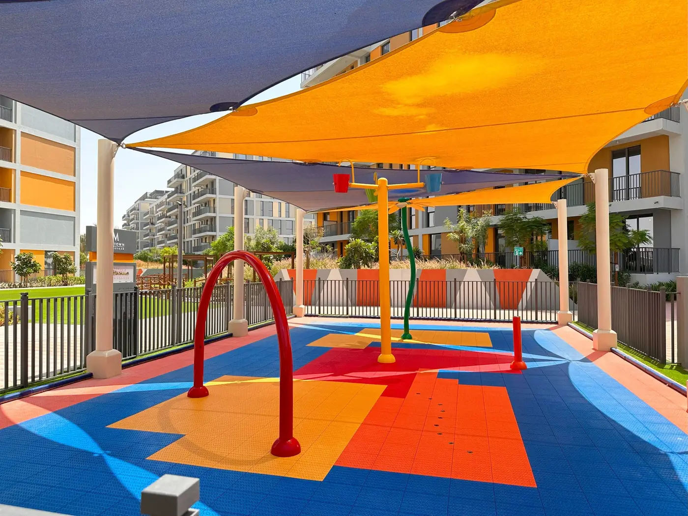 The splash pad, Midtown Noor